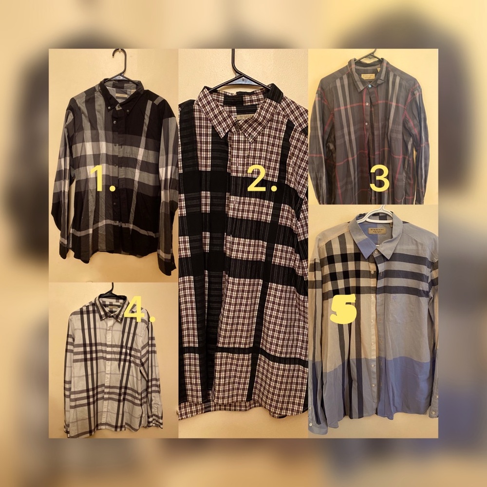 Burberry - Check Cotton Poplin Shirt - XXXL